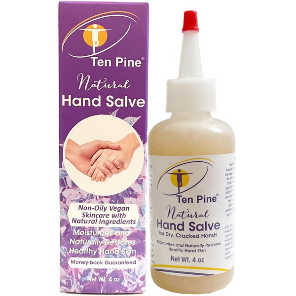 Natural Vegan Hand Salve, Moisturizes and Restores Healthy Hand Skin,