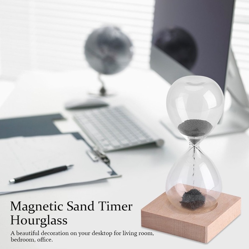 Magnetic Sand Timer Sand Timer, Classic Glass Sand Timer with