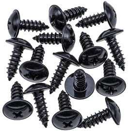 Rexka 15pcs Fender Liner Screws for Nissan 01454-N5061 Cube Murano Pathfinder Quest Rogue Sentra Versa