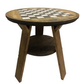 Craft Bar Signs Chess Board Table Game Board Rustic Living Room Decor end Table Small Side Table