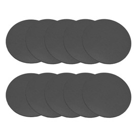 PATIKIL Rubber Solid Discs Washers, 10 Pcs 45mm Dia x 1.5mm Thick Rubber Round Gasket Pad Bushings Spacer Washer for DIY Gasket Craft, Black