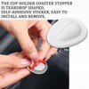 Msyuusr 6PCS Car Cup Holder Insert, Silicone Elastic Flexible Non-Slip