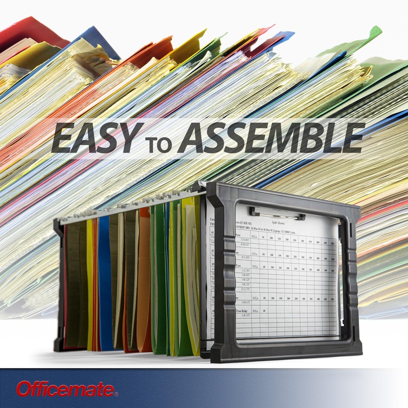 Officemate Plastic Hanging File Folder Frame, 18 Inch, Letter and