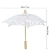 Bridal Umbrella Lace Cotton Embroidery Handmade Parasol Umbrella Wedding Supply(White