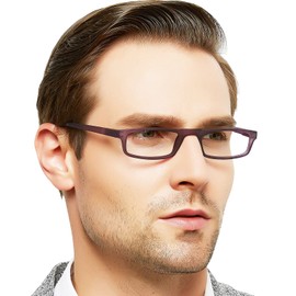 OCCI CHIARI Womens Reading Glasses TR90 Reader For Men 1.0 1.25 1.5 1.75 2.0 2.25 2.5 2.75 3.0 3.5 4.0 5.0 6.0 (Purple,225)