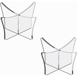 Basketball Stand, 3-Pack Acrylic Ball Stand for Display, Clear Storage Holder for Football Basketball Soccer Volleyball Rugby - Color: Clear; 4.7x2.6 inch, Package Quantity: 2