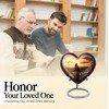 YATHABHISA Red Cardinal Heart Shaped Urn Keepsake, Mini Urns for