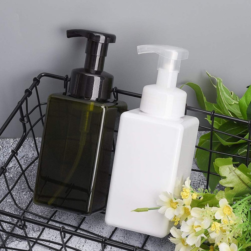 UUJOLY Foaming Soap Dispenser, 450ml (15oz) Refillable Pump Bottle Plastic