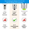 Kei D28x Kel 2816x Refrigerator Bulb 4W E17 LED Freezer