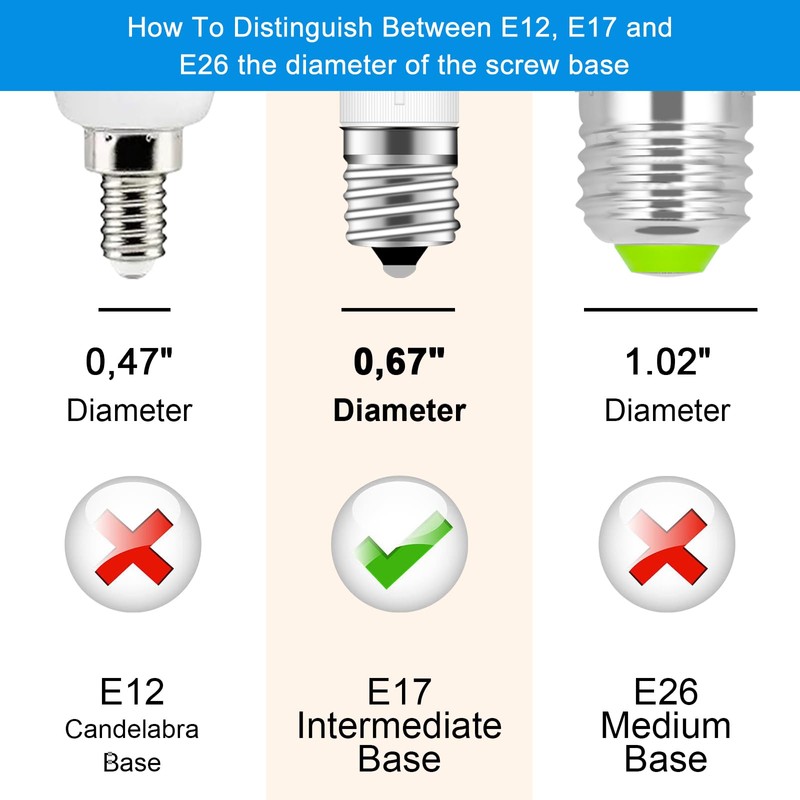 Kei D28x Kel 2816x Refrigerator Bulb 4W E17 LED Freezer