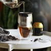 BTaT- Double Wall Glass Tea Cup With Stainless Steel Infuser,