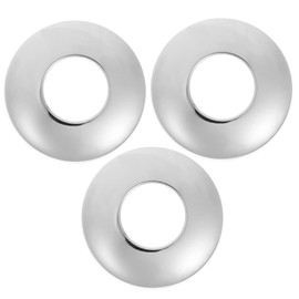 Operitacx 3stücke Sanitär-abdeckplatten Aus Edelstahl Für Wandmontage Runde Rosettenplatte Flansch Für Wasserabdeckung Abdeckung Für Wand Und Wandrohr