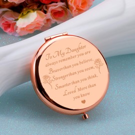 Stocking Stuffers for Teens Kids Daughter Girls for Women,Daughter Gift from Mom Dad,Birthday Gifts for Girls Daughter Graduation Wedding Anniversary Valentines Gifts for Kids Compact Makeup Mirror