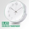 bakbrand Wall Clock Silent Modern Round Decor Clock Non-Ticking Battery