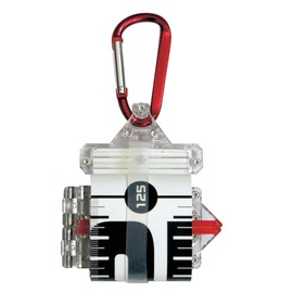 Daiichi Seiko Fishing Scale Vernier Scale 125 White Fishing Measure Fish Scale Fishing Measure