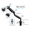Mount-It! Single Monitor Arm Desk Mount | Gas Spring Monitor