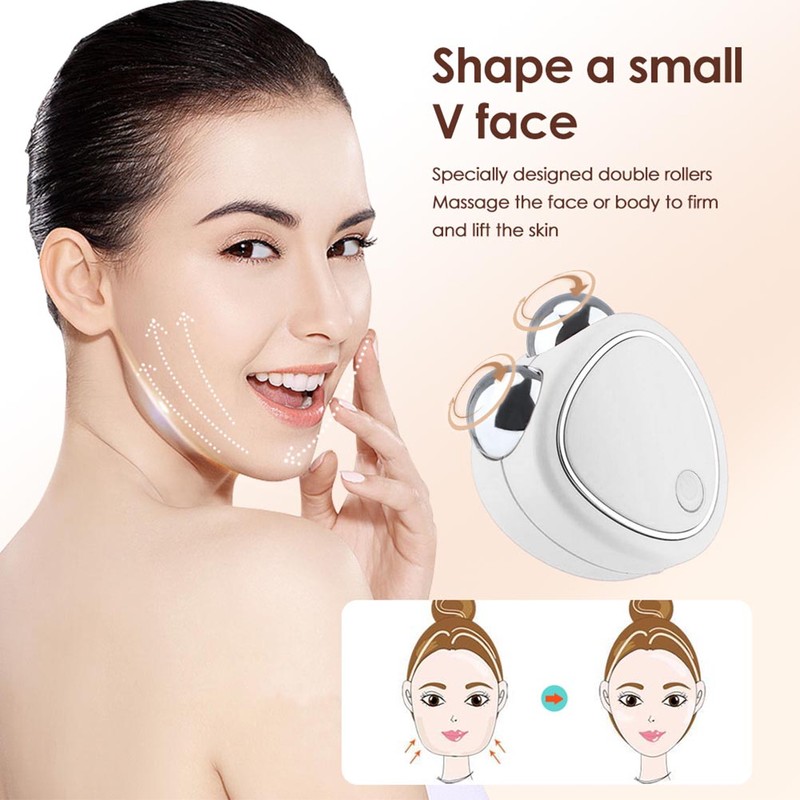 Microcurrent Face Massager Roller Facial Massager Face Lifting Firming Double