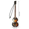 Miniature Electric Guitar Model Innovative Simulation Hand Crafted Wooden Guitar