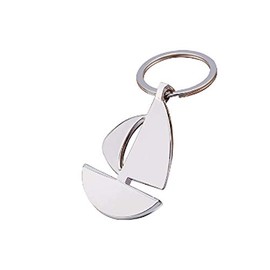 IKAAR Metal Keyring, silver
