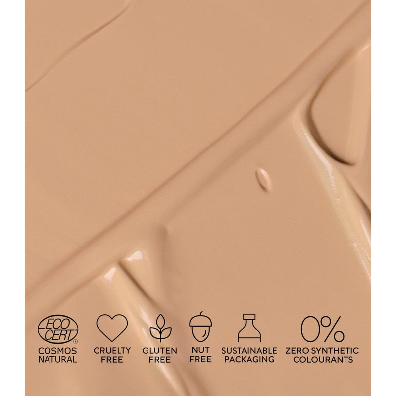 MÁDARA Organic Skincare, Skinonym Semi-Matte Peptide Foundation, 35 True Beige,