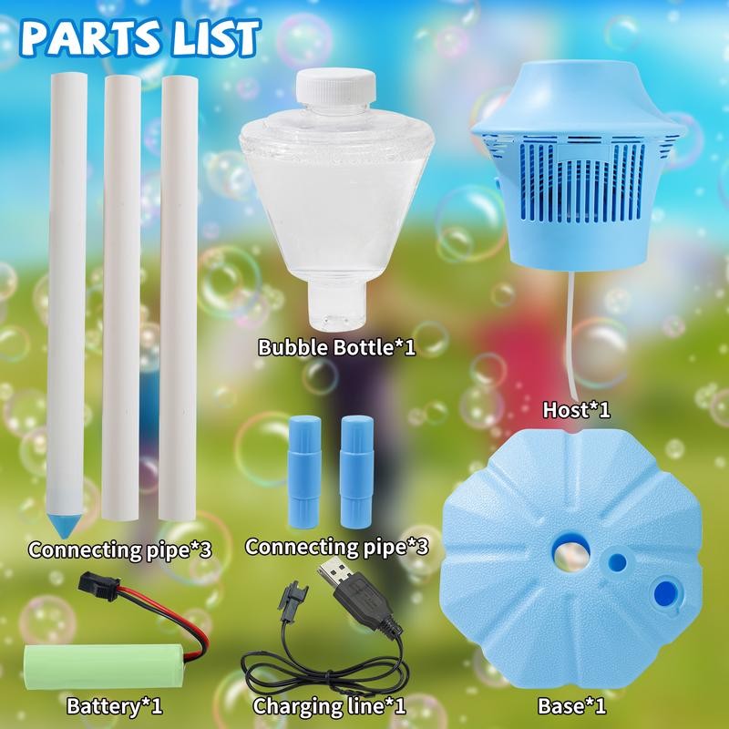 Bubble Maker with Telescopic Stand, Over 20,000 Bubbles Per Minute,Automatic