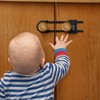 4 Packs U-Shaped Sliding Cabinet Locks, Baby Proofing Cabinets with