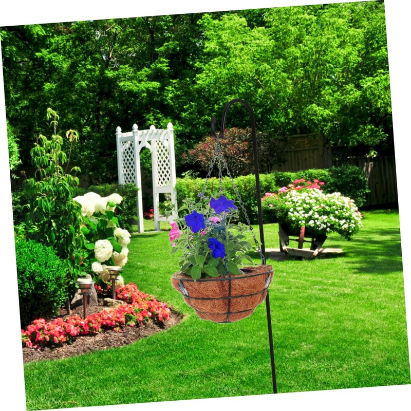 BESPORTBLE 2Pcs Garden Shepherd Hooks Multi Function Lantern Hangers Durable