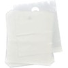 50 Pack Clear Plastic Strong Carrier Bag with Patch Handle