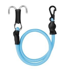 CrazyHobby RC Crawler Elastic Trailer Rope Kinetic Winch Strap with Hooks for 1/18 TRX4M TRX4MT 1/24 SCX24 FCX24 AX24 RC Crawler Accessories(Light Blue)