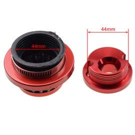 GOOFIT Red 44mm Air Filter with Aluminum Adapter for 2 Stroke 43cc 47cc 49cc Engine Kids Quad ATV Dirt Pocket Bike Go Kart Big Foot Gas Scooter