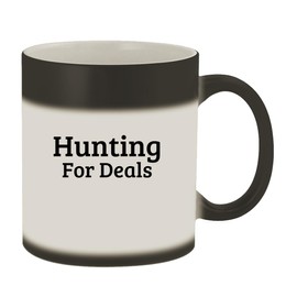 Knick Knack Gifts Hunting for Deals - 11oz Magic Color Changing Mug, Matte Black