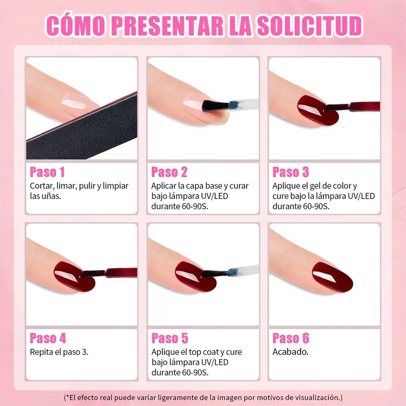 24 Geles Esmalte Para Uñas Gama De Uv Semipermanente Juemel
