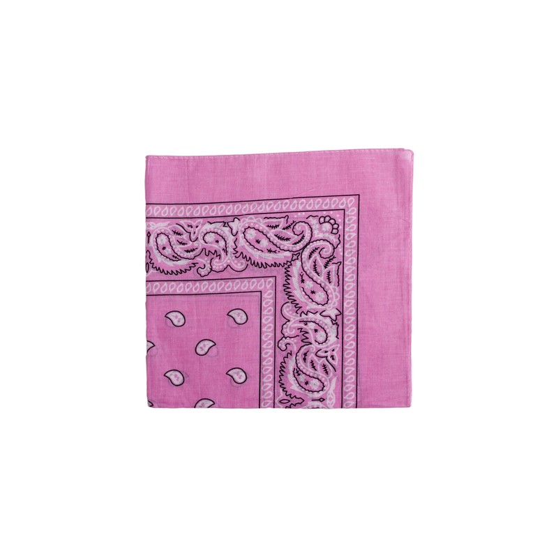 Macahel Cotton Paisley Design Bandana (Pink)