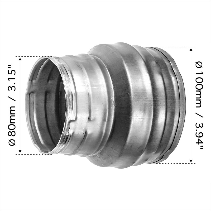 HVAC OV 4" to 3" Inch Round Duct Reducer -