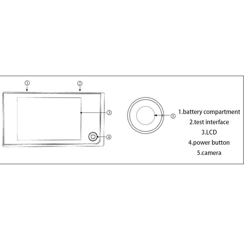 Digital Door Viewer with Door Viewer and 3.5" LCD Screen