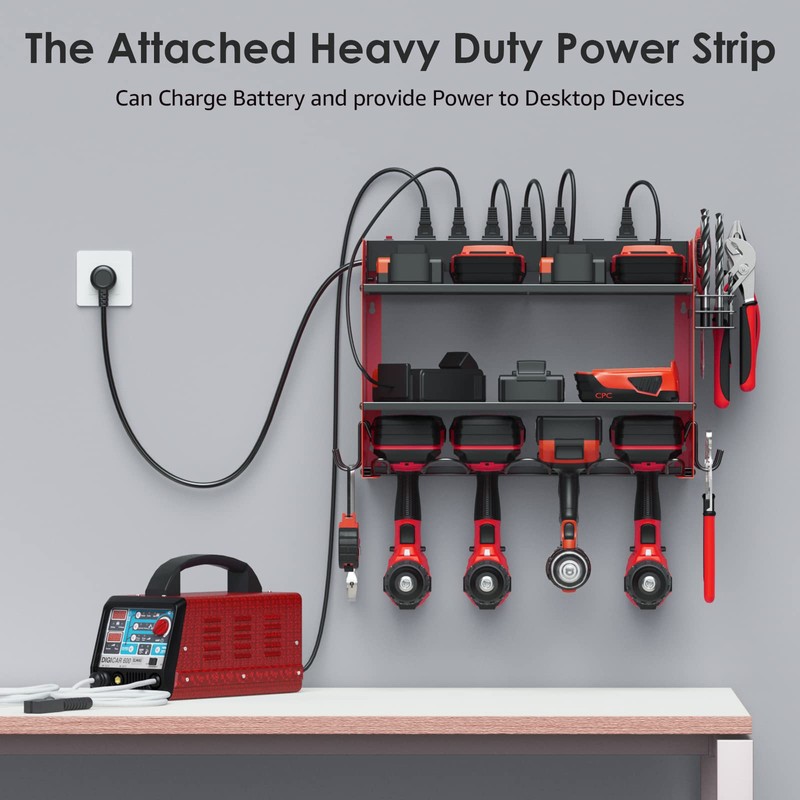 CCCEI Set Power Tool Organizer Wall Mount with Charging Station.