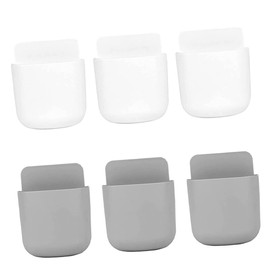 STOBOK Remote-control Holder Storage Container Wall-mounted Boxes for Tv Remote and Phone