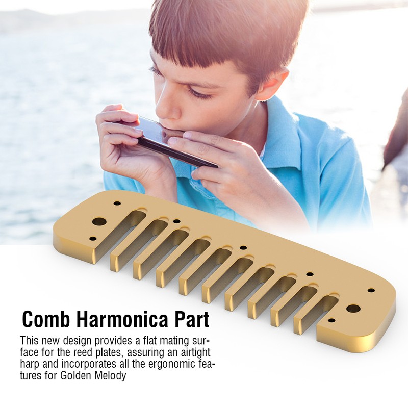 Aluminum Alloy Blues Comb Harmonica Part for Hohner Golden Melody