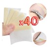 Parches De Algodón Extensión De Pestañas Maquillaje 40 Pz F