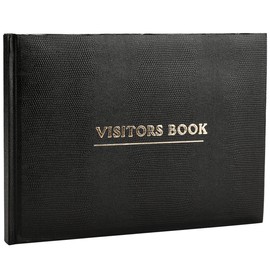 Arpan Deluxe Visitor Book Black for Business/Hotels/Guest Houses/Reception