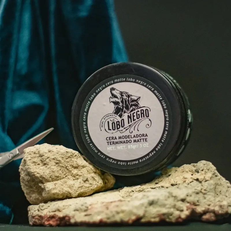 Cera Efecto Mate Cabello, Barba Y Bigote 85g Lobo Negro
