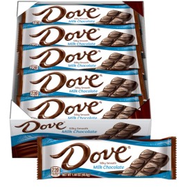 Dove Milk Chocolate Singles Size Candy Bar 1.44-Ounce Bar 18-Count Box