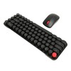 Wireless Keyboard Mouse Combo Mini Portable Retro Silent 2.4G Wireless