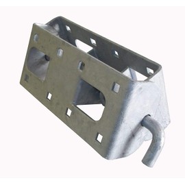 Dock Edge Floating Dock Heavy Duty Connector Hindge, Galvanized, Grey, 13" x 5-1/4" x 4-3/4"