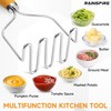 Rainspire Potato Masher Stainless Steel, Mashed Potato Masher Kitchen Tool,