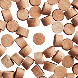 WidgetCo 3/8" Cherry Wood Plugs, Face Grain, Woodworking Plugs, Can Be Sanded, Stained, or Painted (Qty 100)
