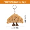 YCWSSB Plush Pretzel Keyring, Cute Cuddly Key Chain for Women