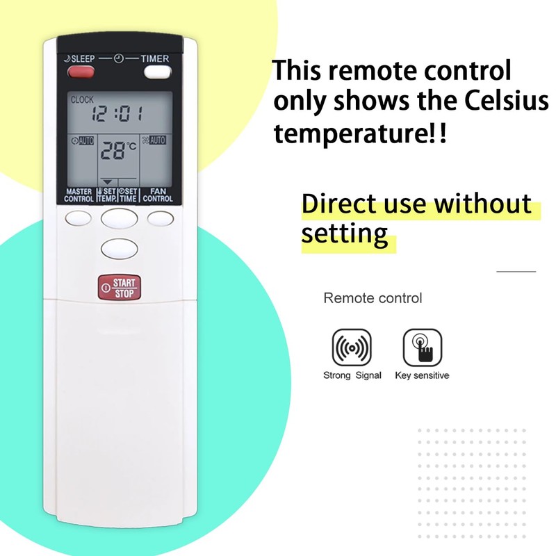 Replacement Remote Control for Fujitsu Air Conditioner AR-DL1 AR-DL2 AR-DL3