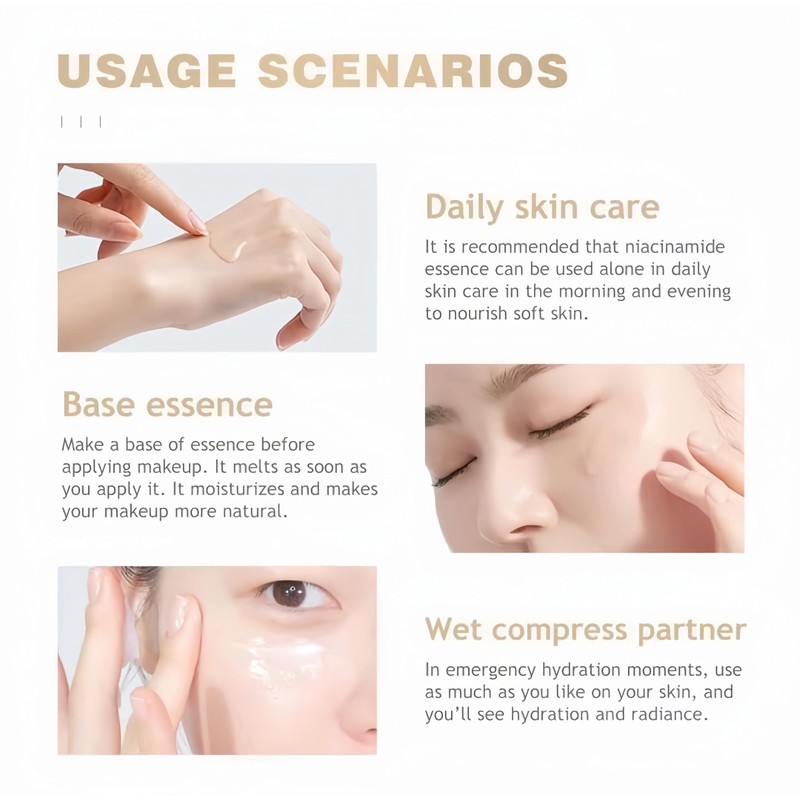 Ashley Shine Niacinamide Serum Moisturizes Skin Care 2 in 1