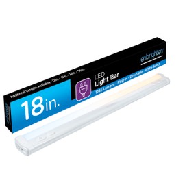 Enbrighten 18 inch Plug-in Under Cabinet Lights, 1245 Lumens, Five White Settings from (2700K-6500K), Full Range Dimmable, One-Touch Sync Control, Linkable Under Counter Lights for Kitchen 82785-T1